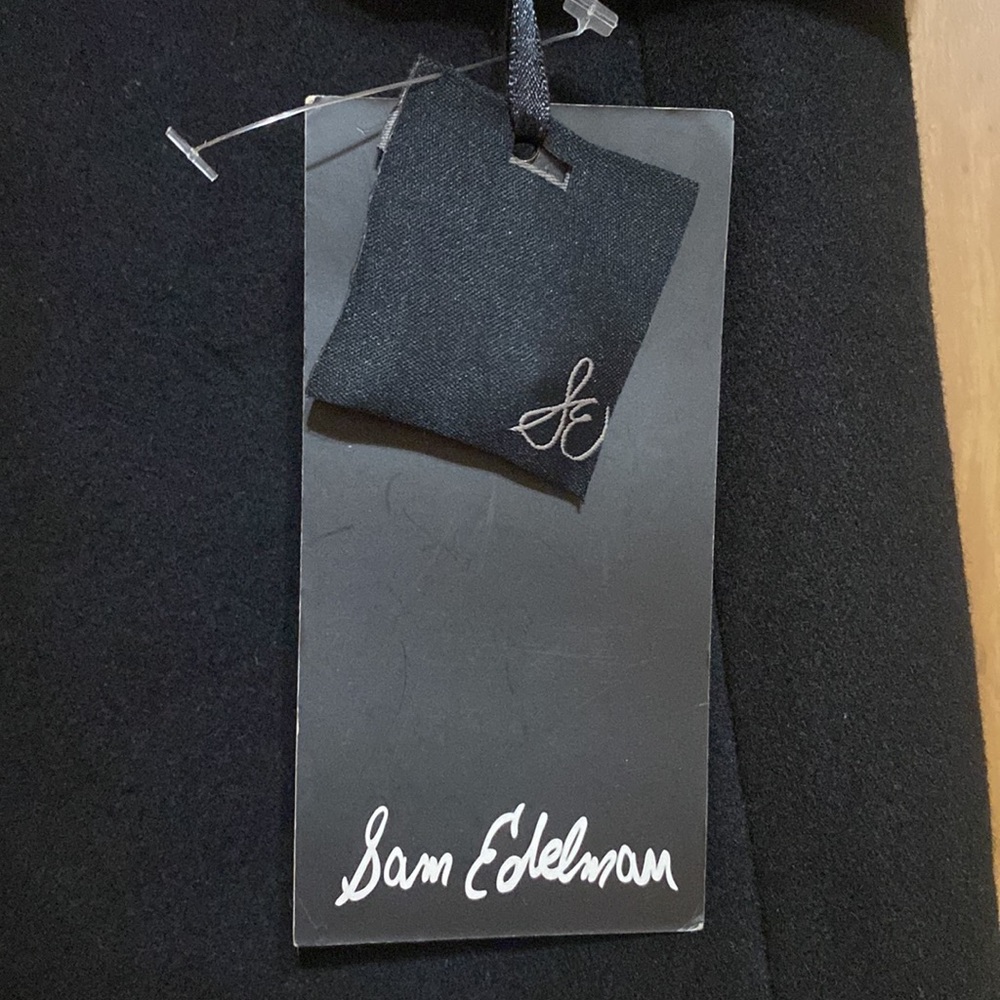 SOLD Sam Edelman Women’s Sequin Black Coat Size Small - Picture 11 of 13